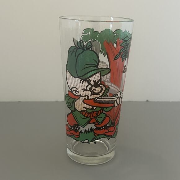 1976 Pepsi Looney Tunes WB Bugs Bunny Elmer Fudd Drinking Glass Vintage #22 - Picture 1 of 5